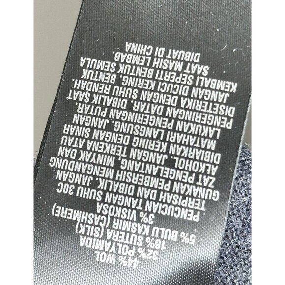 Ted Baker Mens Sweater Wool Cashmere Silk Blend V Neck Gray Size 6 US XL - Picture 12 of 15